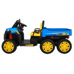 Elektrické autíčko Farmer - nelakované - modré 